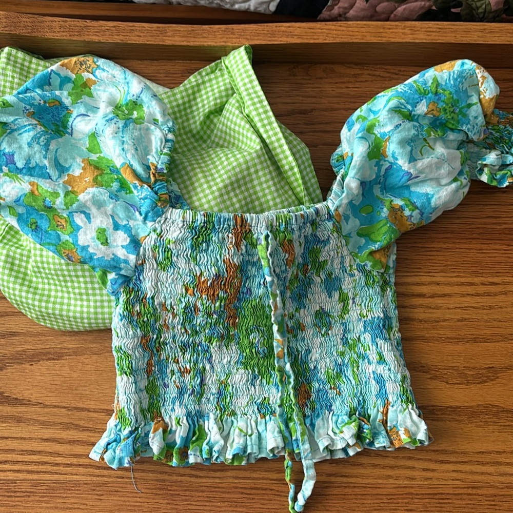 Faithfull the brand floral crop top